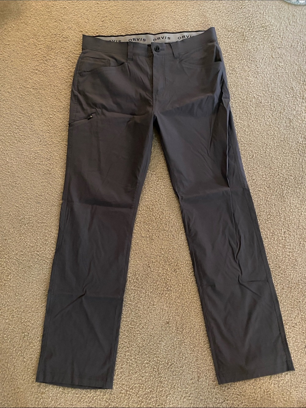 Orvis Men's Charcoal Gray Pants